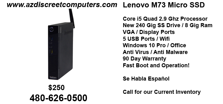 Lenovo M73 Micro SSD